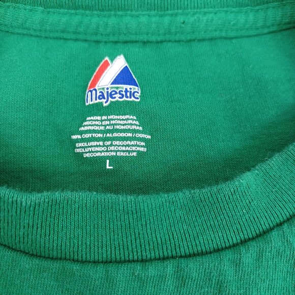 Women's Men's Large Green T-shirt Short Sleeves Round Neck Tee St Patrick's - Picture 4 of 5